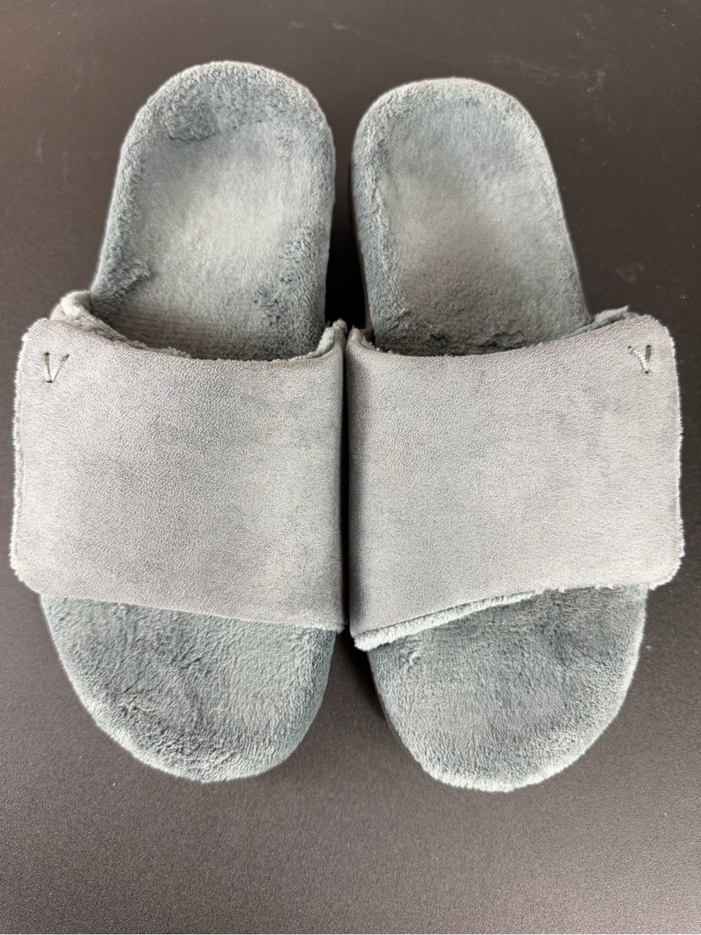 Vionic Indulge Darby Charcoal Orthotic Slide Slippers Women’s Size 9 Comfort